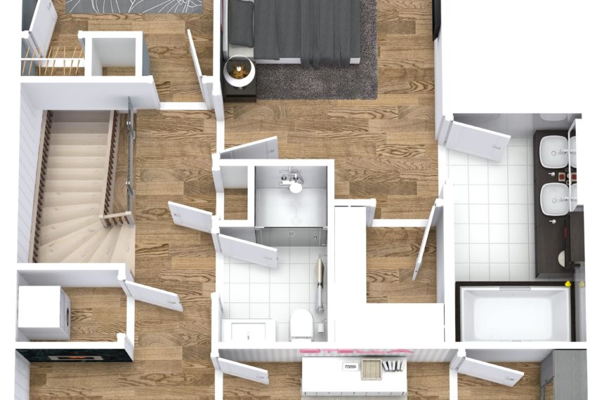 9 Mabelle Townhouse 3 - Second Floor - 3D Floor Plan